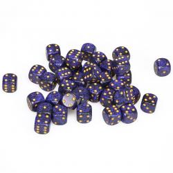 D6 Dice Block - Speckled Golden Cobalt (12mm)