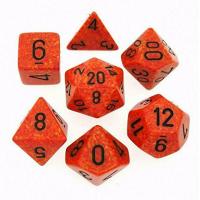 Polyhedral Dice Set - Speckled Fire