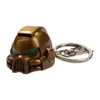 Gold MKVII Space Marine Helmet Keychain