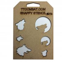 Stencil #21b - Wolves
