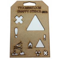 Stencil #30b - Hazard Signs (B)