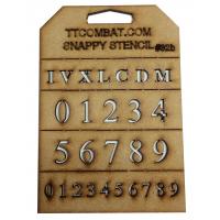 Stencil #32b - Roman Numbers (B)