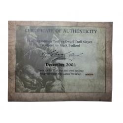 Troll VS Dwarf Troll Slayer - Staff Exclusive Miniature - Christmas 2004
