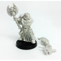 Space Marine Veteran with Power axe and Bolt Pistol