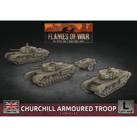 Churchill Armoured Troop (x3 Plastic)
