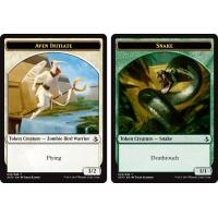 Snake // Aven Initiate Token - Amonkhet