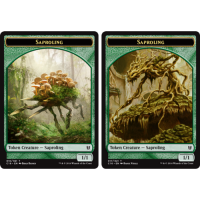 Saproling #16  // Saproling #17 Double Sided Token - Commander 2016
