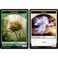 Saproling #16  // Spirit #6 Double Sided Token - Commander 2016