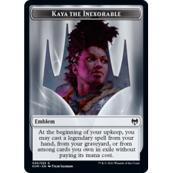 Kaya the Inexorable Emblem Token - Kaldheim